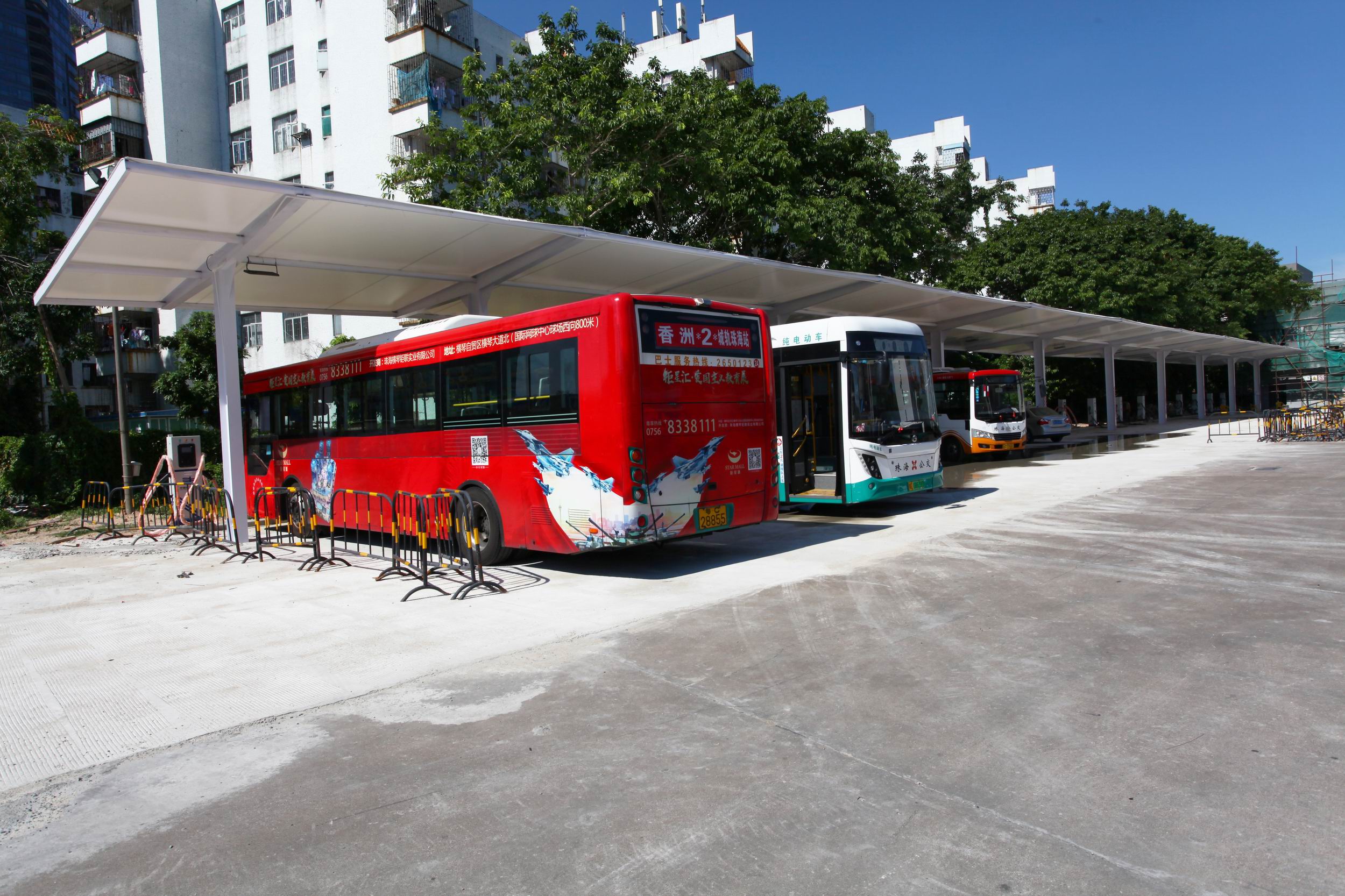 珠海粵海西綜合停車場(chǎng)公交站等充電站工程